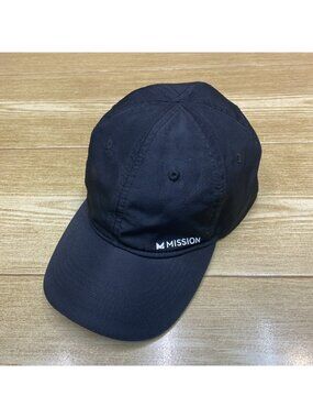 Mission Men Baseball Hat Adjustable Strapback Performance Cap Black